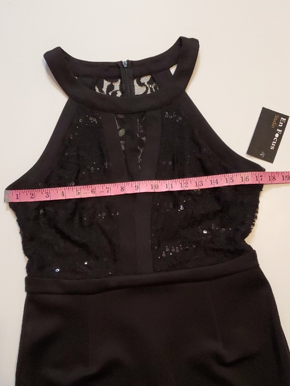 Enfocus Studio Black Sequin Sheath Midi Dress - Picture 9 of 12